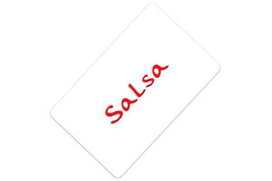 Cartão oferta Salsa