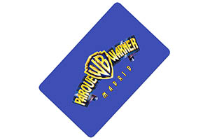 Cartão oferta Parque Warner Madrid