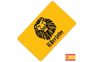 Tarjeta regalo El Rey León Musical 