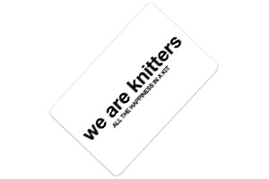 Tarjeta regalo We are knitters